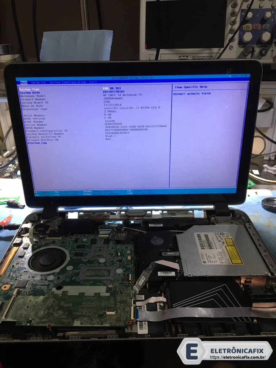 HP DAY31AMB6CO-PD ENVY14 DAY31AMB6C0 REV C I7-4510U CPU 2.00GHZ