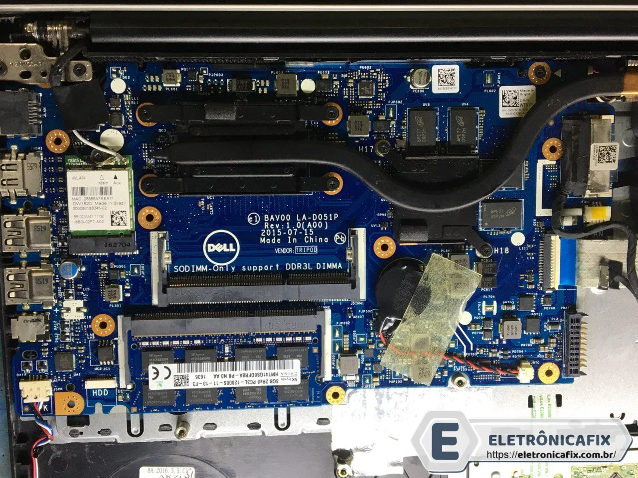 Dell Inspirion 5557  BAV00 LA-D051P REV 1.0(A00) I7-6500U CPU