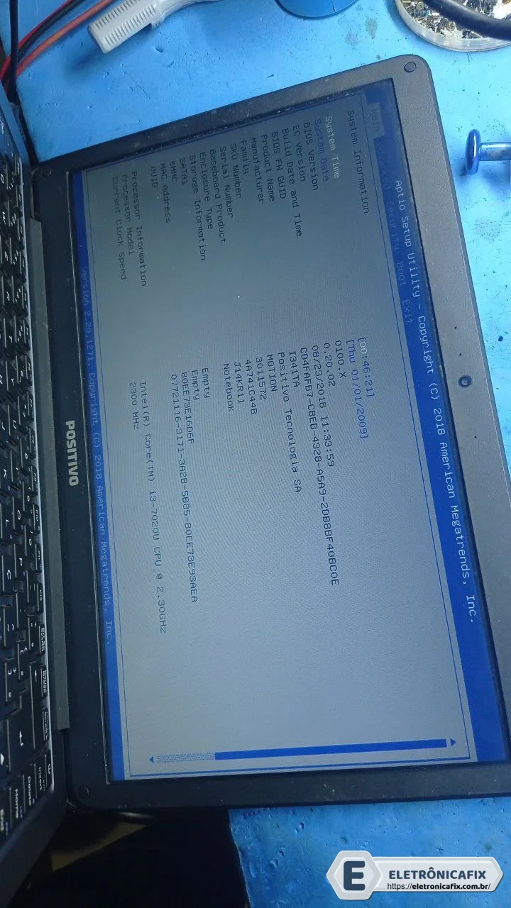 Positivo  Motion  I3-7GH (I341TA)71R-J4KR18-T810 J14R11 MB REV 1.0