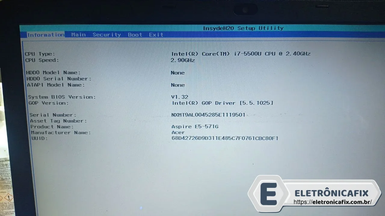 Acer E5-571G760Q I7-5500U A5WAH LA-B991P v1.32