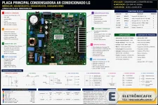 Placa principal Condensadora Ar Condicionado LG S4UQ24K231D, S4UQ24K231E, S4UQ24K23WD - EBR83...webp