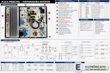 Placa principal da condensadora Ar Condicionado LG S4UQ09WA5AA, S4UQ09WA51A, S4UQ09WA51C - EB...webp